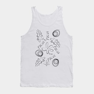 Happy Line Art Tank Top